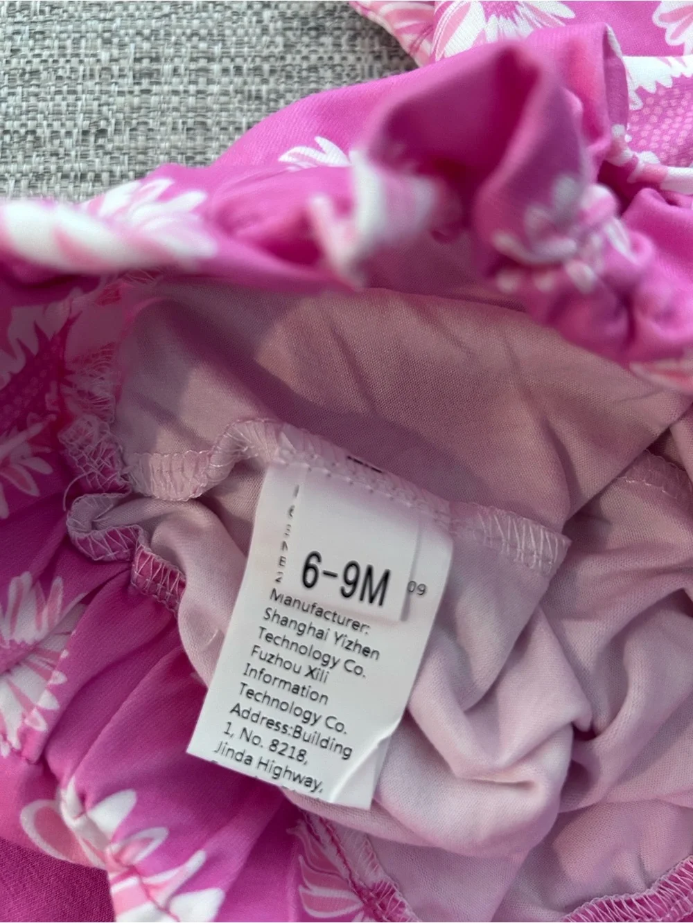 Baby Girl Pink Daisy Bodysuit & Pants Set. Size 18/24M. NWOT